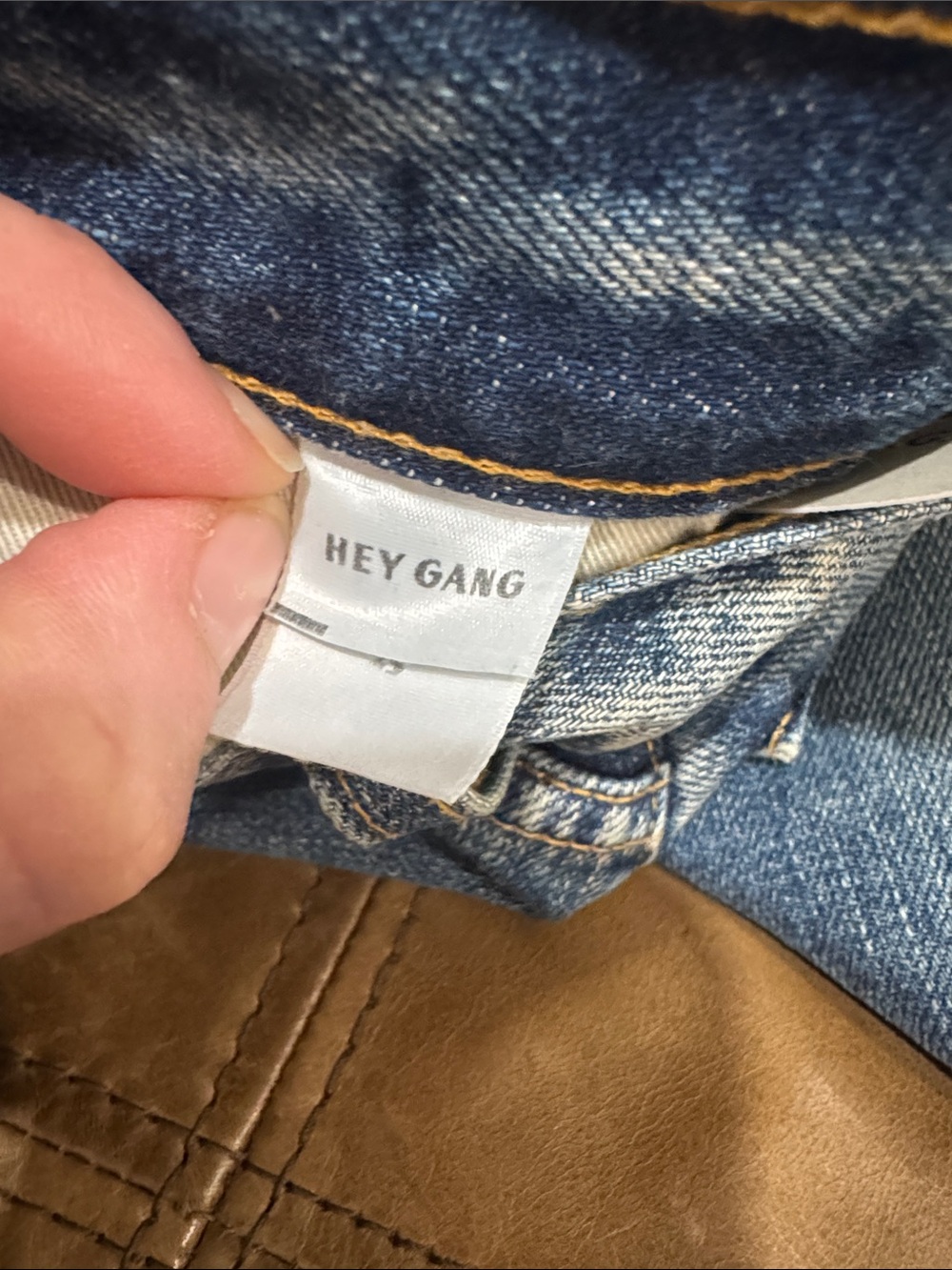 Hey Gang Straight Earl Classic High-Rise Jeans in Faded Blue NWT 25 - Picture 9 of 10